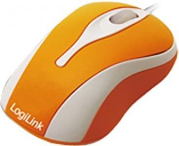 Maus LogiLink opt.Mini orange USB